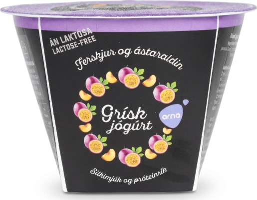 Arna Grískt Jógúrt ferskju og ástaraldin 200 gr