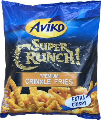 Aviko SuperCrunch úrvals riffluðar franskar extra stökkar 750 g