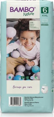 Bambo Nature Bleyjubuxur Stærð 6 XXL 15+ kg 38 stk