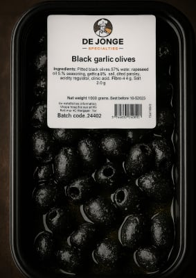 Black Garlic Olives