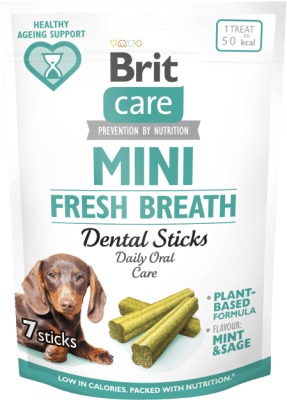 Brit Care Dog Mini treats FRESH BREATH, 7 pcs/120g