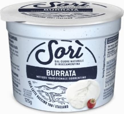 Burrata ostur di latte di Vaccino 125g x 8 í ks frost