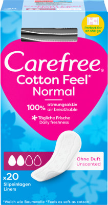 Carefree CottonFeel Unscented 12x20stk