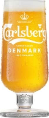 Carlsberg glerglös á fæti