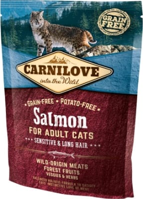 Carnilove Cat Salmon Sensitive & Long Hair 400g