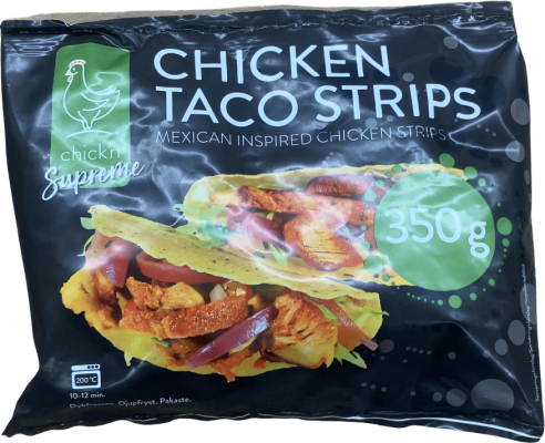 Chick'n Supreme Kjúklinga taco-strimlar 350 g