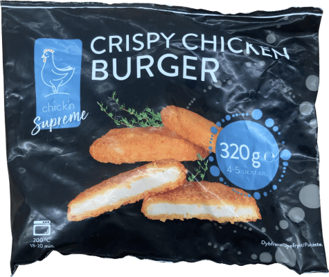 Chick'n Supreme stökkur kjúklingaborgari 320 g