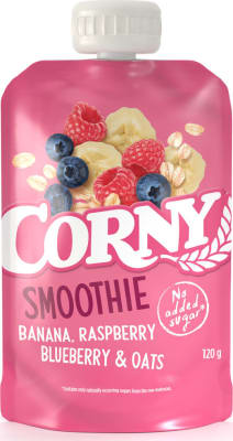 Corny Smoothie Bananar/Hindber/Bláber/Hafrar
