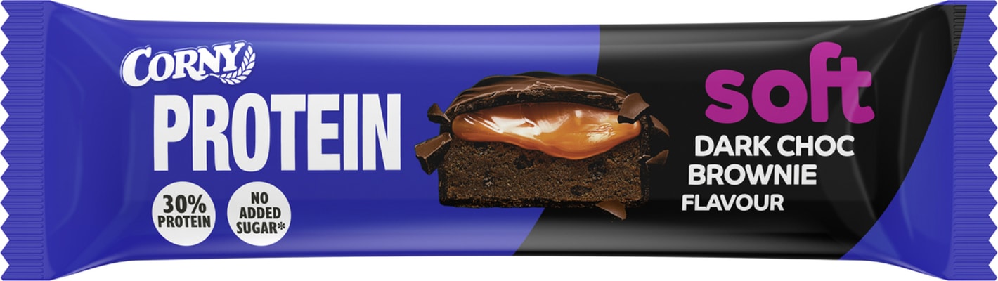Corny Soft Protein Dark Chocolate Brownie 12x45g