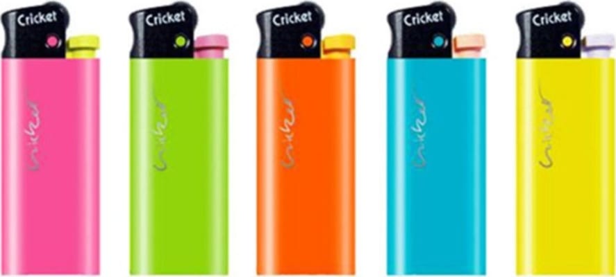 Cricket Mini Fluo Colors Kveikjari 10x50stk