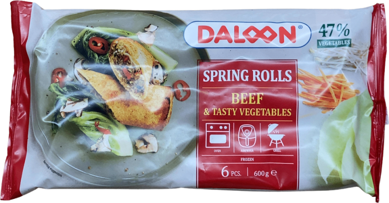 Daloon vorrúllur með nautakjöti og bragðgóðu grænmeti 600 g