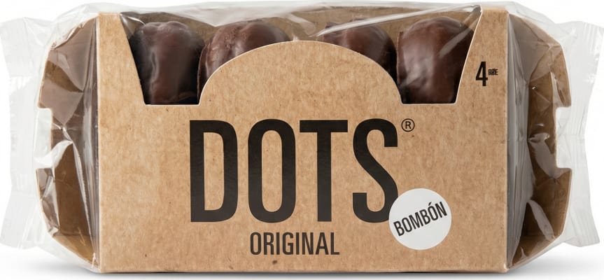 Dots donut 4 stk súkkulaði