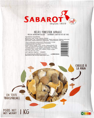 Skógarsveppir „Delice“ frystiv.1 kg (5 stk/ks)