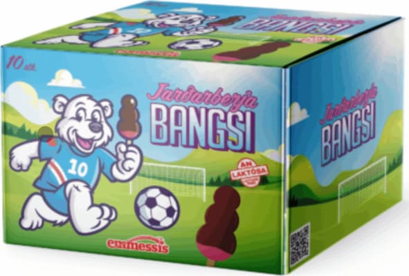 Emmessís jarðarberja bangsi 10 stk