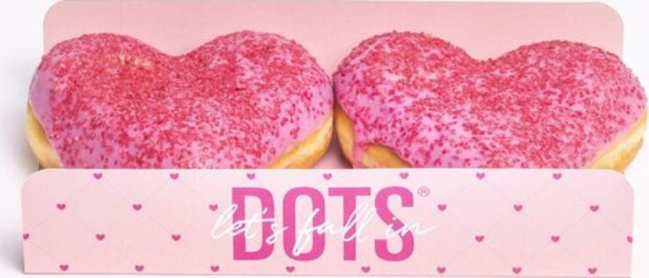 Europastry Dots Pink Heart