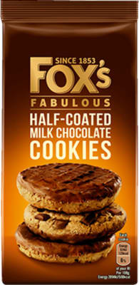 Fox Half Coated Milk Chocolate Cookies