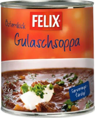 Gúllassúpa í dós 3 kg. Felix