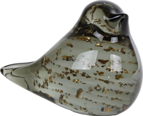 Glerfugl – Finch Moss  9x6cm.  (12)