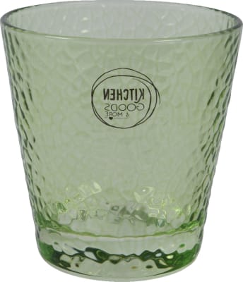 Glerglas Ljósgrænt 11x9cm. (24)