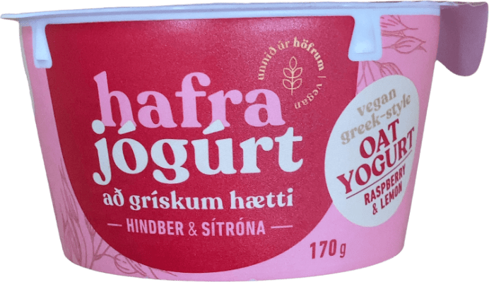 Hafra Jógúrt Að Grískum Hætti Hindber & Sítróna 170 g