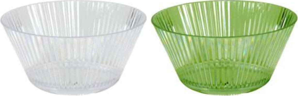 Hit Skál plast riffluð ö14cm h:6,7cm 2 mismunandi 1stk