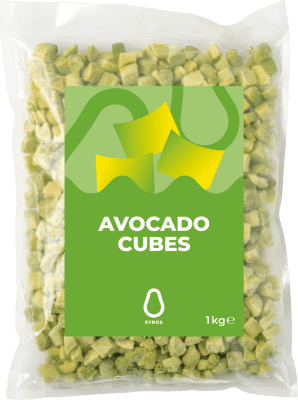 Lárpera Avocado teningar IQF 1kg (6stk/ks)