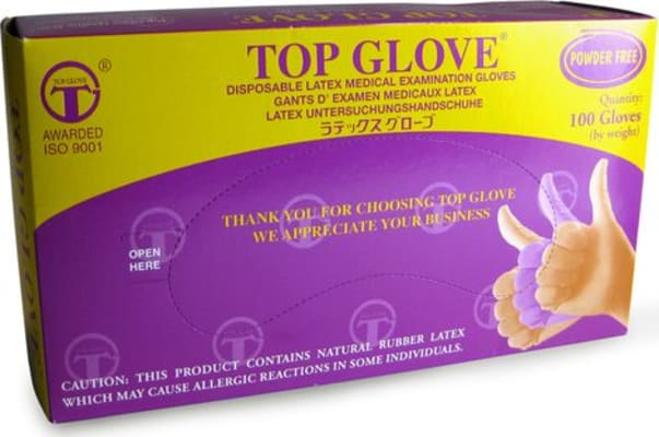 Latex hanskar L 100stk/pk (10pk/ks)