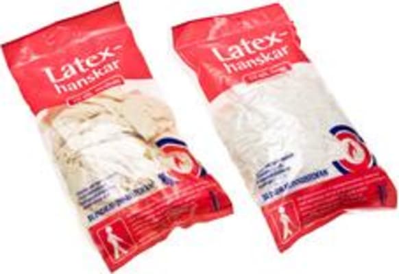 Latex hanskar large 10stk