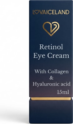 Lova Iceland Retínól-augnkrem með kollageni og hýalúrónsýru 15 ml