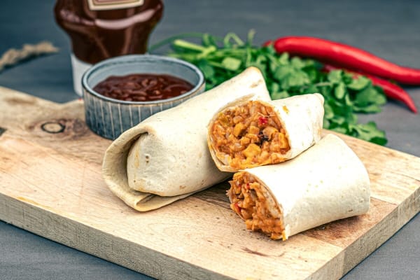 Móðir Náttúra BBQ burrito með kjúklingi