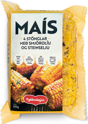 Maís með smjörolíu og steinselju 4 stk / 16 í kassa - ÞYKKVABÆJAR