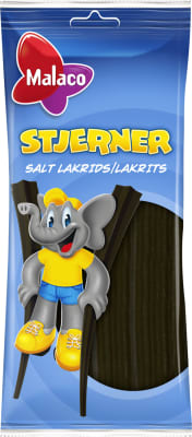 Malaco Saltlakkrís stjörnurör