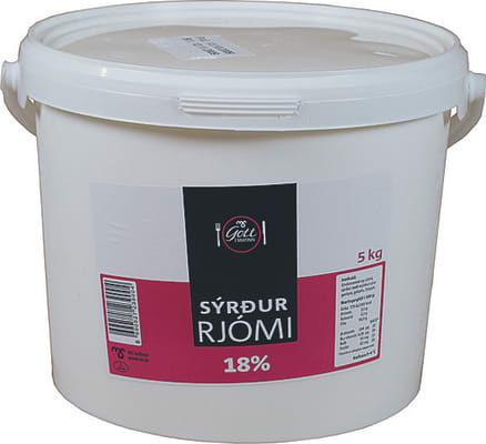 MS sýrður rjómi 18%  5L