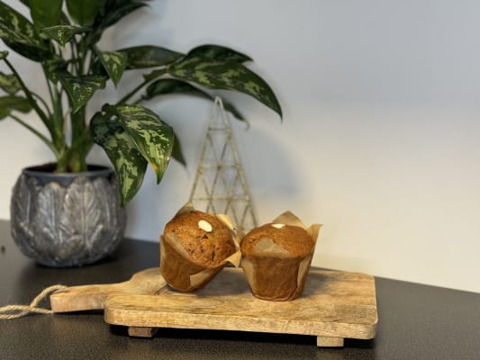 Muffins gulrótarkaka með rjómaostafyllingu