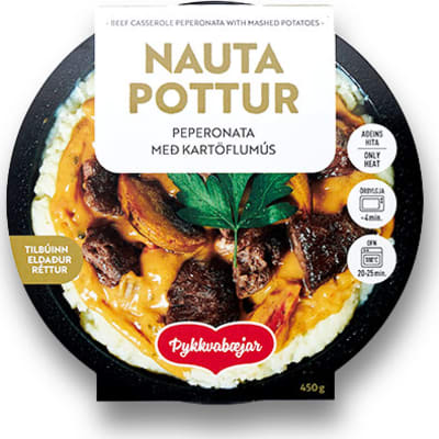 Nautapottur Peperonata 450g / 12 í kassa - ÞYKKVABÆJAR