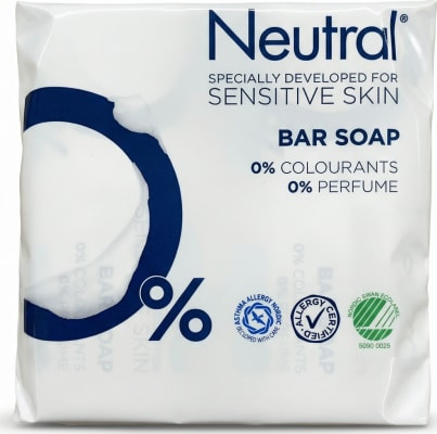 Neutral stykksápa fyrir viðkvæma húð 2 x 100 g
