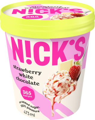 Nick's Strawberry white chocolate ís