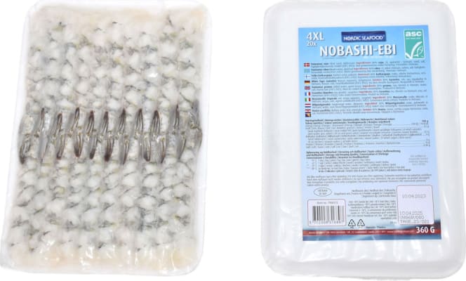 Nobashi EBI rækja hrá 4XL/150-160mm