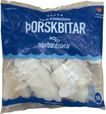 Norðanfiskur Roð- og Beinhreinsaðir Þorskbitar 1 kg