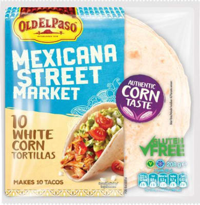 OEP Gluten Free White Corn Tortillas 8x208g