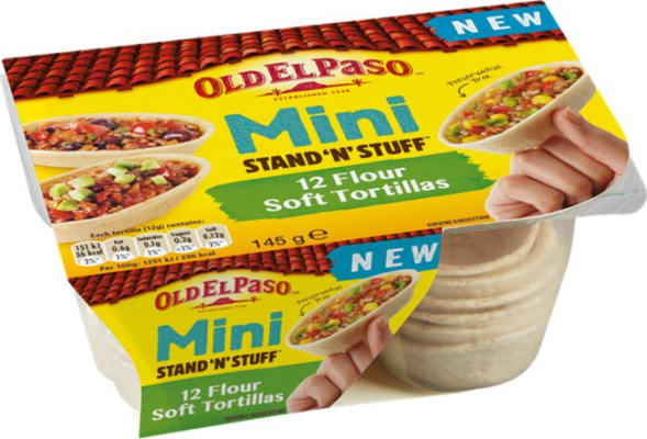 OEP Stand & Stuff Mini Tortillas 12x145g