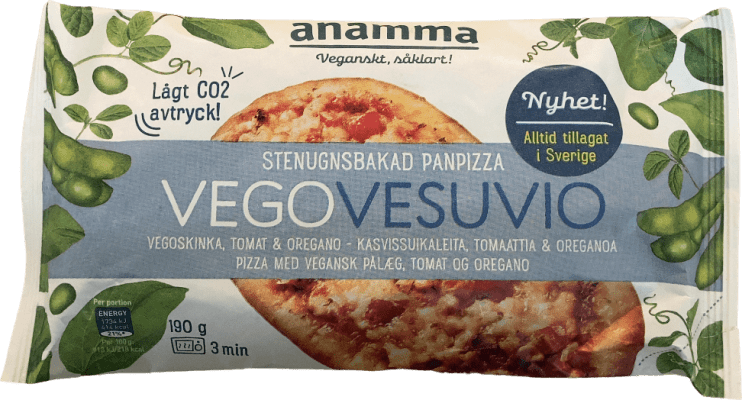 Anamma Vegovesuvio vegan pönnupítsa 190 g