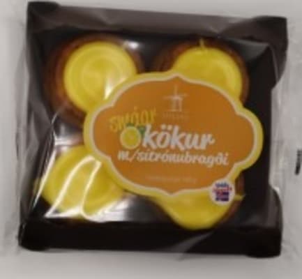 Mylla smá sítrónukökur 4 stk