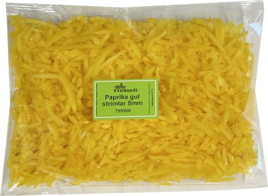 Paprika Gul Strimlar 5mm - Sérpöntun