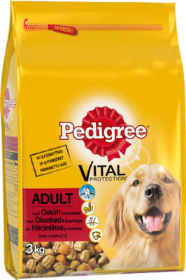 Pedigree kjöt 3 kg.