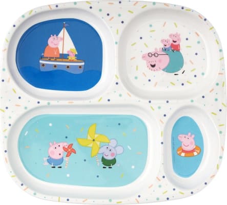 Petit Jour Diskur með hólfum Peppa pig