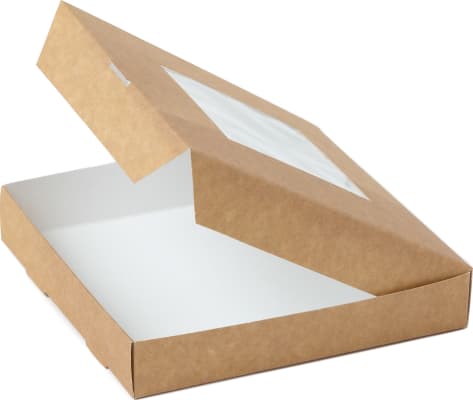 Pizzabox 15x15x3,5cm Antifog window + vents