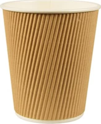 Pure rifflaðir bollar fyrir heita drykki 100ml 25stk (20)