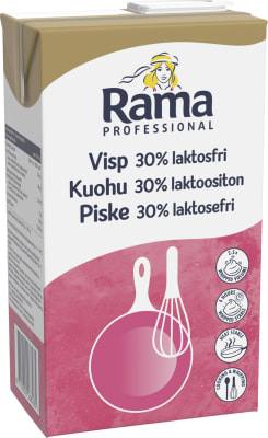 Rama Þeytirjómi 30%, laktósafrír 8x1l