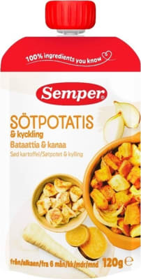 Semper sætkartafla og kjúklingur 120 g
